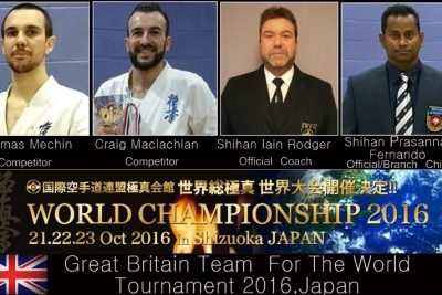 Great Britain team for the World Tournament,Japan 2016