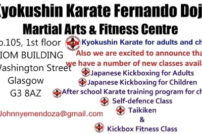 Welcome To Kyokushin Karate Fernando Dojo Full-Time Martial Arts & Fitness Centre in Glasgow City!